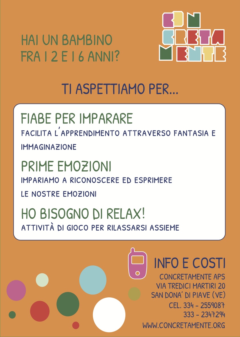 bambini dai due ai sei anni laboratori per bambini dai due ai sei anni